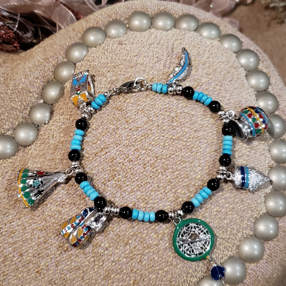 Vintage Danbury Mint  Southwestern Charm Bracelet